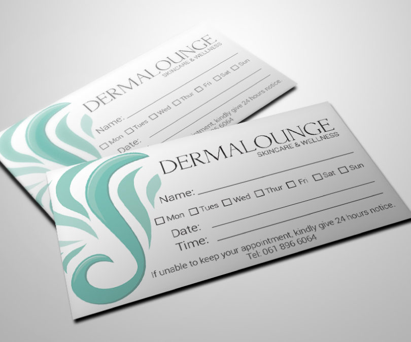 DERMALOUNGE APPOINTMENT CARDS